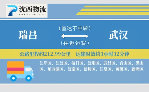 瑞昌到武汉物流公司